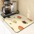 Axyaa Cute Ghost Pattern Coasters and Placemat Set