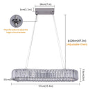 Axyaa Modern Crystal Ceiling Chandeliers, Changeable Lighting Fixture for Living Room, Bedroom, Restaurant or Home Décor