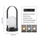 Axyaa LED Metal Table Lamp: Portable, Rechargeable, Dimmable - Bedroom, Hotel, Bar Lighting
