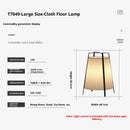 Axyaa Wabi Sabi Zen Fabric Floor Lamp - Japanese Style Art Decor for Living Room