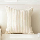 Axyaa Striped Velvet Corduroy Cushion Covers for Stylish Home Decor