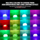 Axyaa Submersible RGB Tea Lights with Remote for Vase Pool Waterproof Lighting