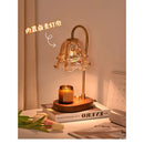 Axyaa Lily-of-the-valley Wax Melt Lamp, Retro Style, Ceramic & Metal, Home Fragrance Light