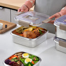 Axya Stainless Steel Crisper Pickle Box with Sealed Lid - Food Storage