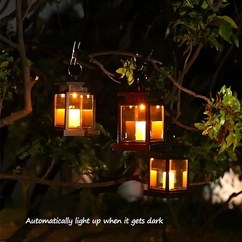 Axyaa Solar Candle Lantern Outdoor Palace Garden Lamp Waterproof Christma