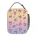 Axyaa Kuromi Insulated Lunch Bag: Cute Portable Thermal Cooler for Picnic and Food