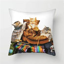 Axyaa Animals Polyester Cushion Cover for Home Sofa Decor - Farm Life Views Pillowcase