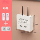 Axyaa WiFi Router Rack Wall Mount Organizer Box for Living Room Decor