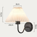 Axyaa Modern Pleated Shade LED Wall Sconce for Living Room Bedroom Decor