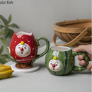Axya Ceramic Water Cup Teacup Milk Mugs Coffee Cup Breakfast Office Juice Jug