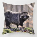 Axyaa Raccoon Wildlife Print Pillowcase for Home Bed Chair Decor