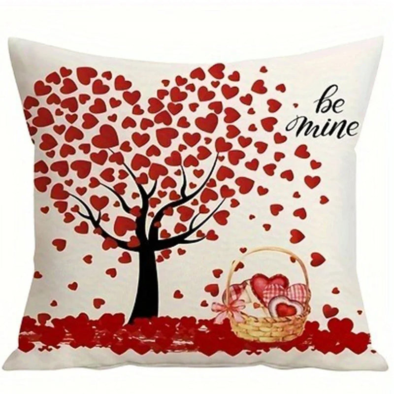 Axyaa Love Tree Balloon Rose Pillowcase - Home Sofa Cushion Cover