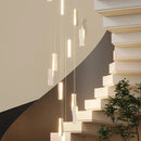 Axyaa Crystal Chandelier Stair Pendant Lamp Living Room Pendant Lights Interior Lighting