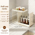 Axyaa Kitchen Storage Organizer Rack with Slide Rails Aluminum Alloy Pull Out Cabinet Shelf