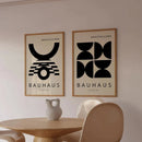 Axyaa Geometric Bauhaus Canvas Prints - Modern Wall Art Posters for Home Decor
