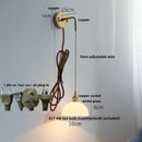 Axyaa Nordic LED Wall Lamp Pull Chain Switch Indoor Stair Light Sconce