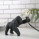 Axya Mini Gorilla Table Lamp - Resin Monkey Desk Lamp for Kids' Bedroom - Decoration Light