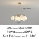 Axyaa Modern LED Glass Chandeliers - Luxury Decorative Lighting
