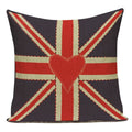 Axyaa British Flag Soldiers Pillow Cover - London England Theme