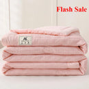 Axyaa Solid Color Simple Summer Quilt | Lightweight Air Conditioner Quilt for Dormitory