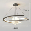 Axyaa Modern LED Pendant Chandelier Lighting for Home Decor and Dining Room