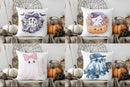Axyaa Cute Ghost & Bats Throw Pillow Cover