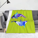 Axyaa Killer Whale Orca Ultra Soft Throw Blanket for Home Bed Couch