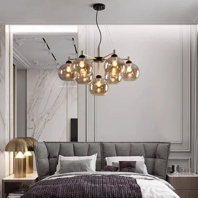 Axyaa Modern LED Chandeliers for Living & Dining Room Lighting