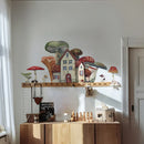 Axyaa Woodland Mushroom Wall Decals - Forest House Wall Stickers for Girls Bedroom