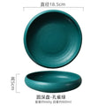 Axyaa Japanese Style Soup Salad Sashimi Plate Set Kitchen Tableware Pottery