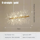 Axyaa Dandelion Crystal Light: Luxury Starry Sky Lighting for Living Room, Restaurant, Bedroom