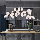 Axyaa Nordic Milk Glass Grape Chandelier: Smart LED Curve Lamp for Living & Dining Room