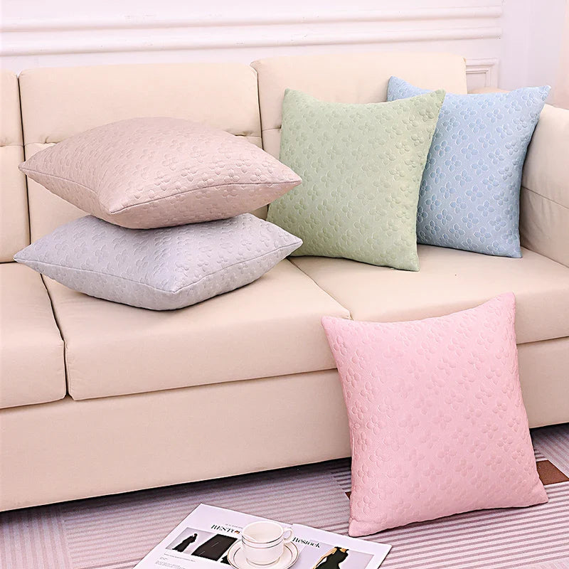 Axyaa Four-Leaf Clover Luxury Pillowcase Cover - Cozy & Machine Washable