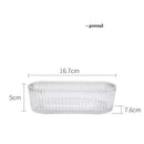 Axyaa Nordic Ribbed Glass Snack Dessert Bowl 400ml - Small Oval Shape