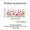 Colorful Flowers Butterfly Wall Sticker for Glass Windows by Axyaa