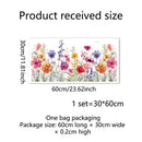 Colorful Flowers Butterfly Wall Sticker for Glass Windows by Axyaa