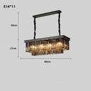 Axyaa Smokey Grey Glass Crystal Chandelier E14 for Home Decor Lighting