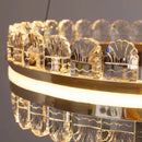 Axyaa Modern Minimalist Crystal Chandelier for Luxurious Living Room, Bedroom, and Dining Room
