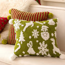 Axyaa Jacquard Christmas Sofa Pillowcase Cojines 45x45cm
