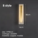 Axyaa Copper Gold LED Wall Sconce Minimalist Luxury Bedside Light