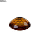 Axyaa Hexagonal Texture Glass Vase - Round Floral Vase for Desk Decoration and Flower Arrangement