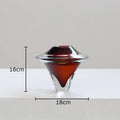 Axyaa Gyroscope Glass Vase: Modern Floral Desk Decoration and Hydroponics Flower Pot