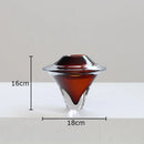 Axyaa Gyroscope Glass Vase: Modern Floral Desk Decoration and Hydroponics Flower Pot