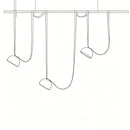 Axyaa LED Belt Chandelier for Dining and Bar Decor