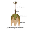 Axyaa Green Yellow Cloth LED Pendant Hanging Lamp for Living Room Coffee Table