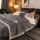 Axyaa Plush Triple-Layered Warm Blanket for Autumn/Winter
