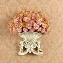 Axyaa Double Angel Vase Wall Hanging with Artificial Flowers for Home Decor