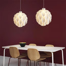 Axya White Acrylic Pine Cone Pendant Lamps - Nordic Creative Flowers Petal Hanging Lamp