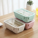 Axyaa Wheat Straw Bento Lunch Box Food Storage Container-Kids & Microwave Friendly