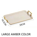Axyaa Nordic Green Acrylic Tray for Tea Set & Jewelry Storage